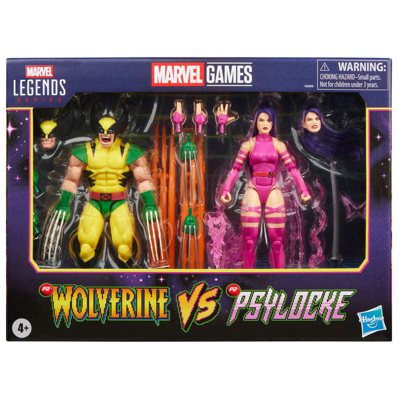 PRE-ORDER Marvel Legends Gamerverse Wolverine Vs Psylocke (Player 2 Colours)