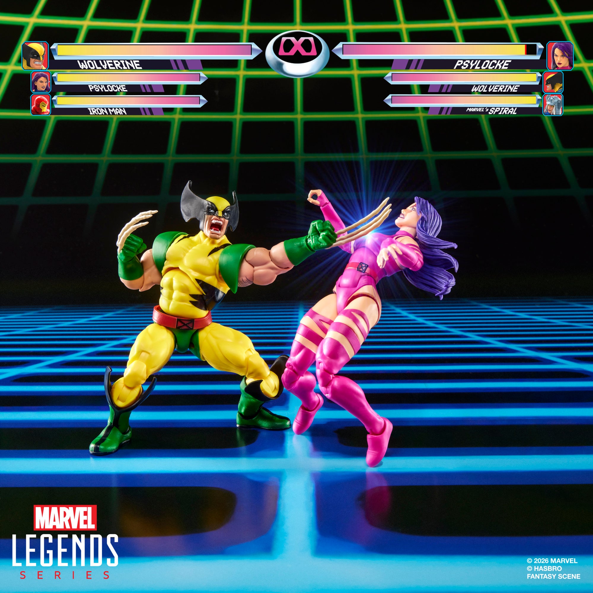 PRE-ORDER Marvel Legends Gamerverse Wolverine Vs Psylocke (Player 2 Colours)