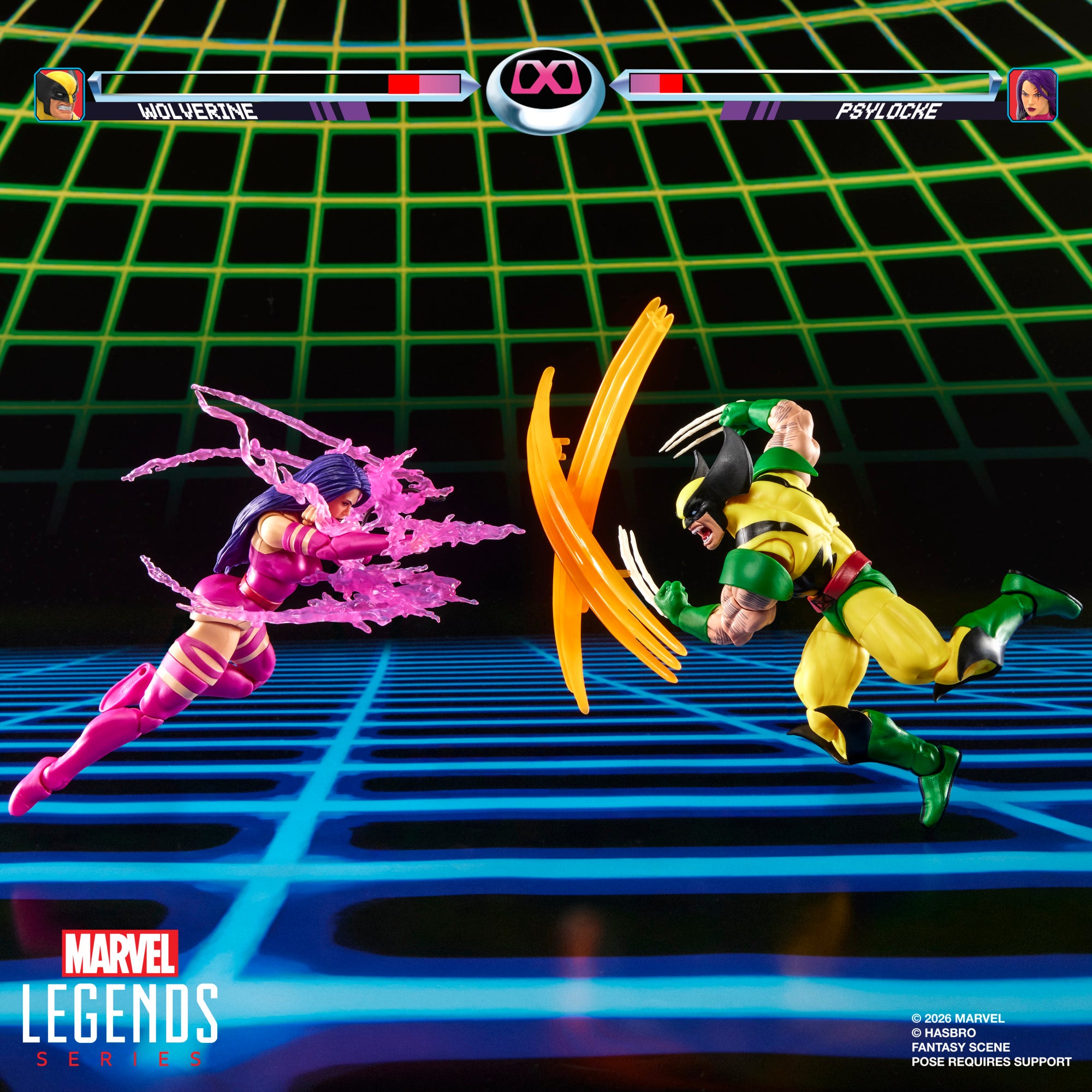 PRE-ORDER Marvel Legends Gamerverse Wolverine Vs Psylocke (Player 2 Colours)