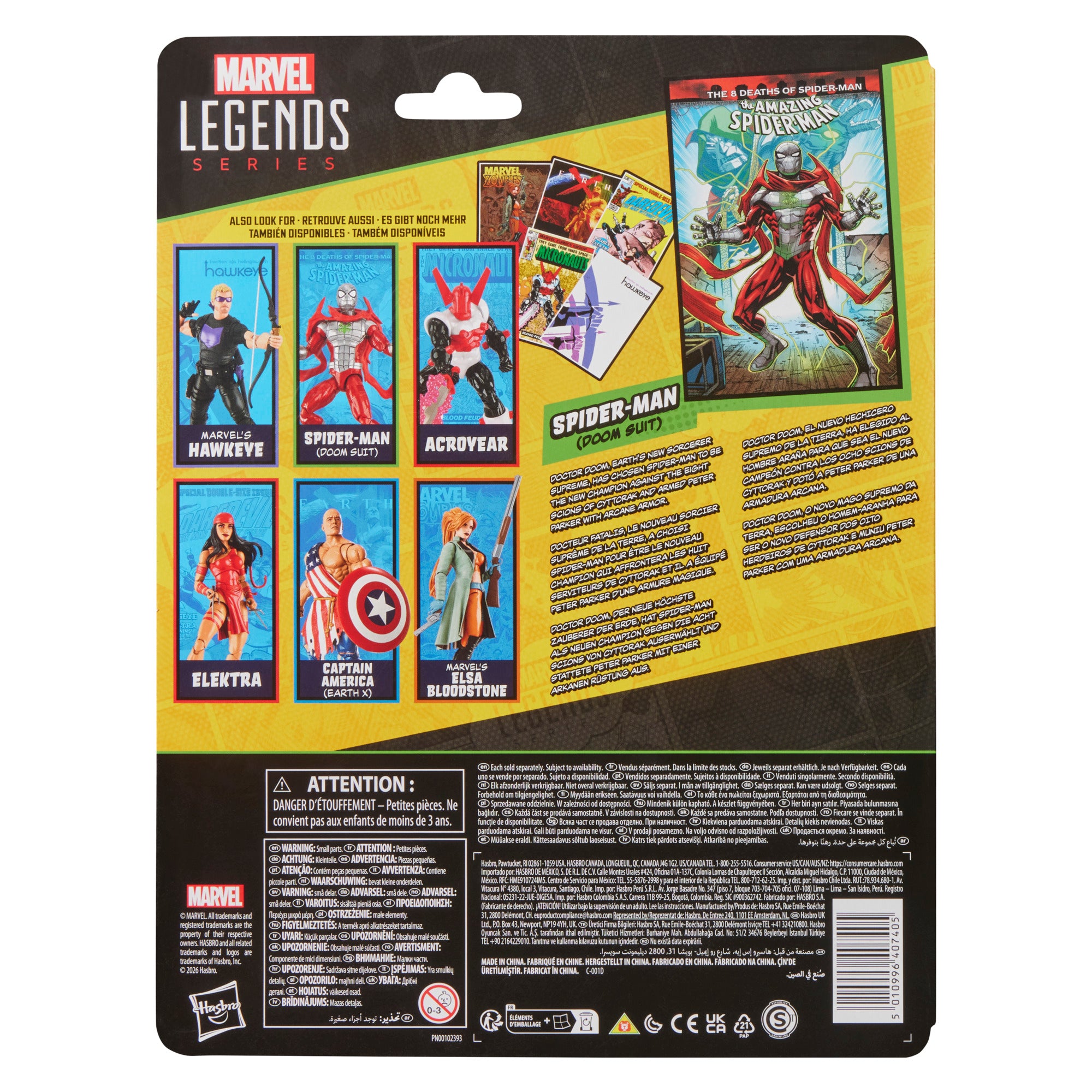 PRE-ORDER Marvel Legends Mini Comic Spider-Man Doom Suit