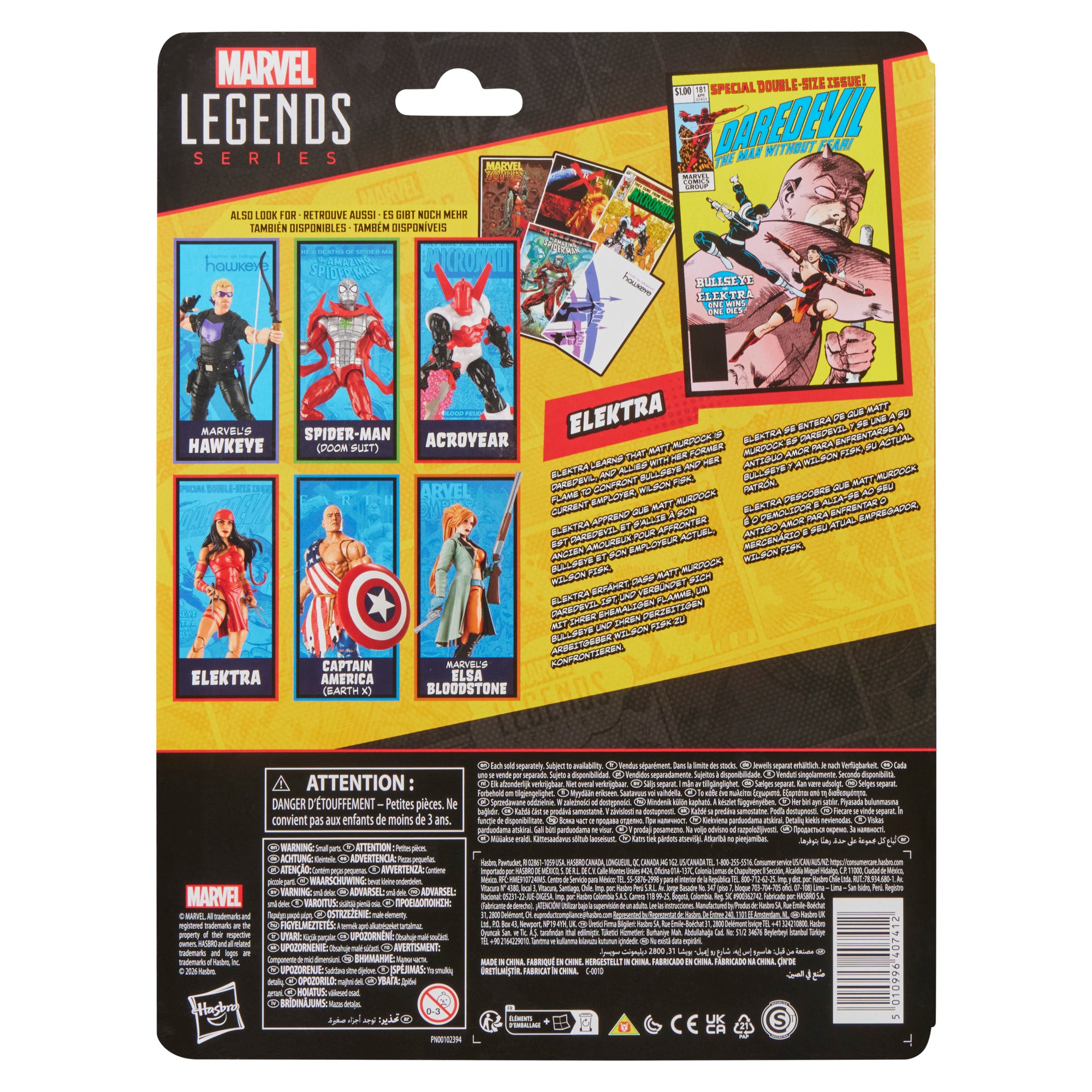 PRE-ORDER Marvel Legends Mini Comic Elektra