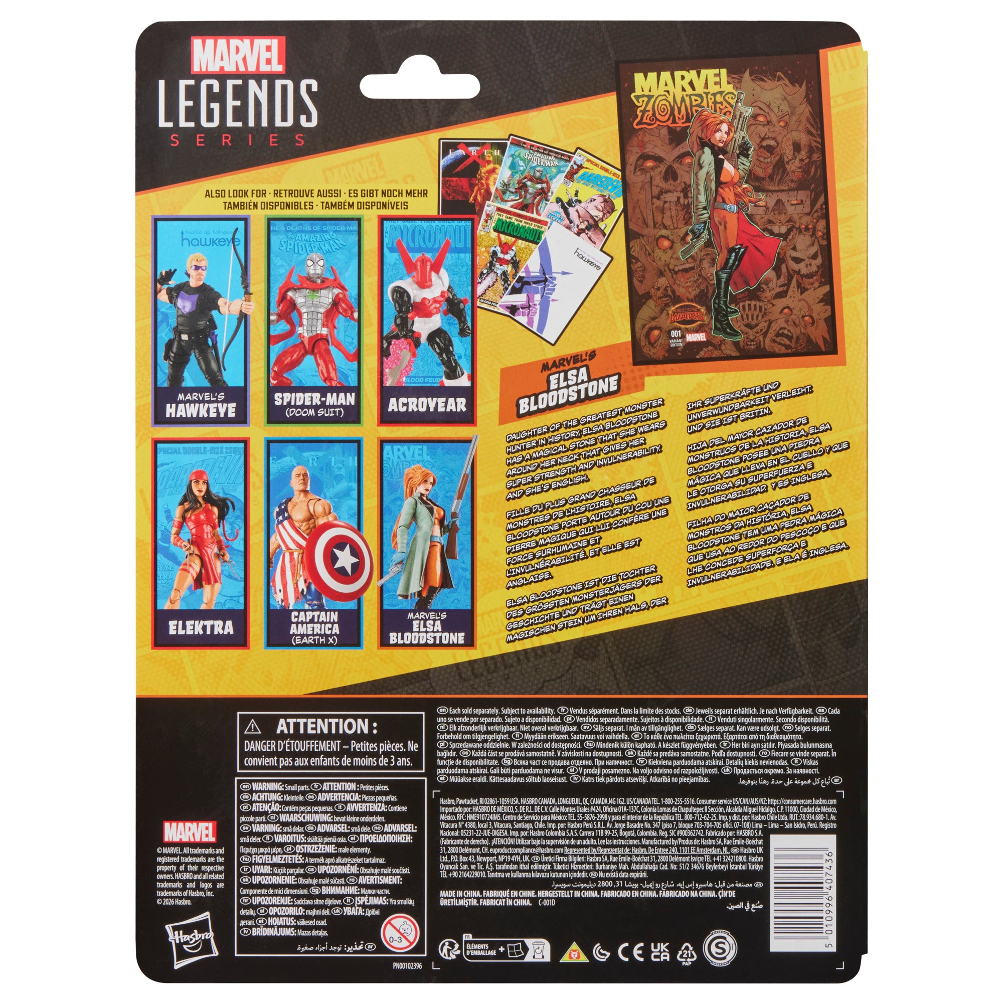 PRE-ORDER Marvel Legends Mini Comic Zombies Elsa Bloodstone