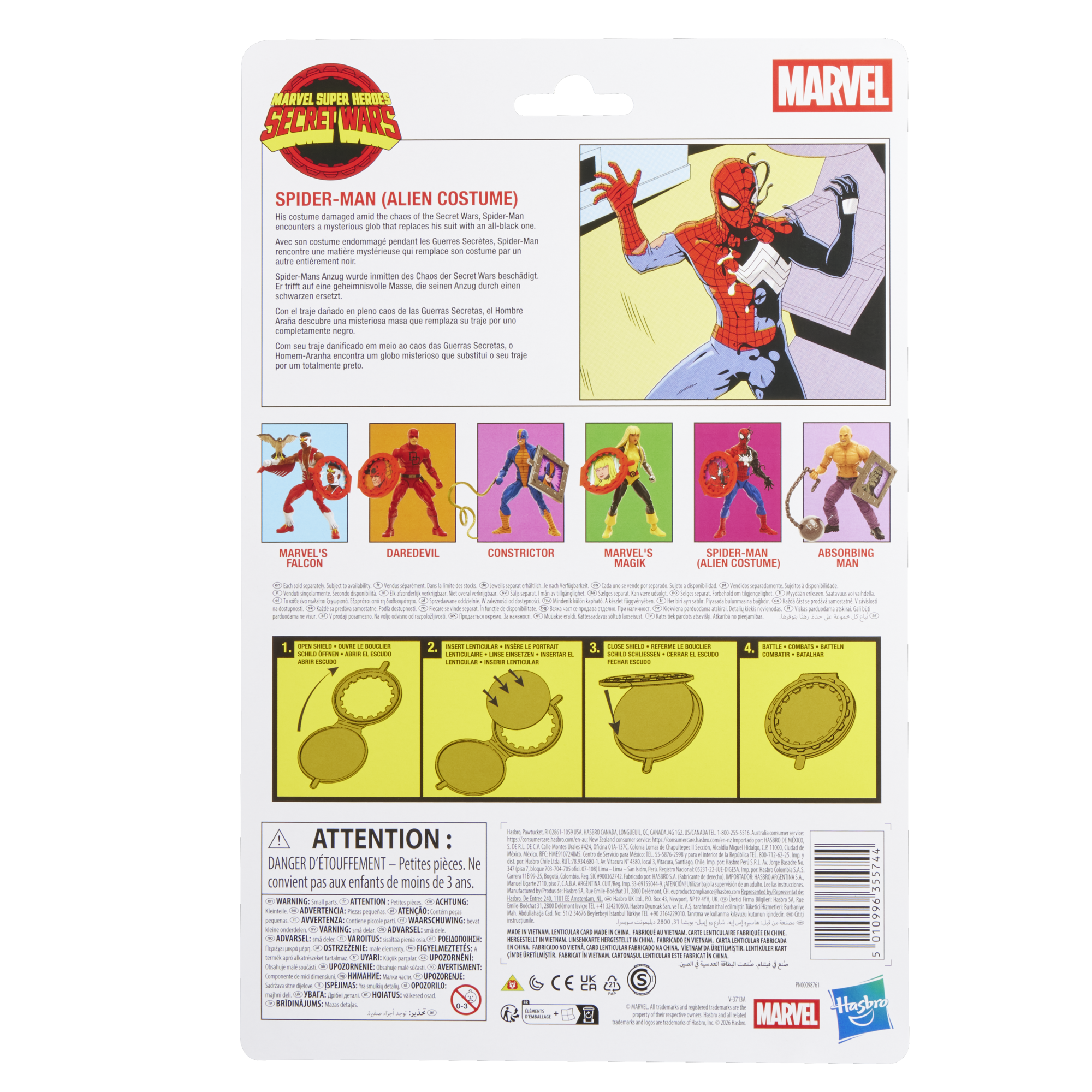 PRE-ORDER Marvel Legends Secret Wars Spider-Man (Alien Costume)