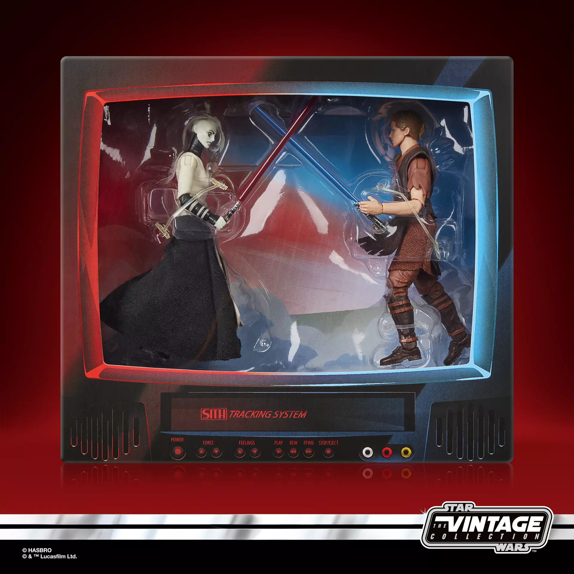 Star Wars SDCC Vintage Collection Anakin Skywalker & Asajj Ventress