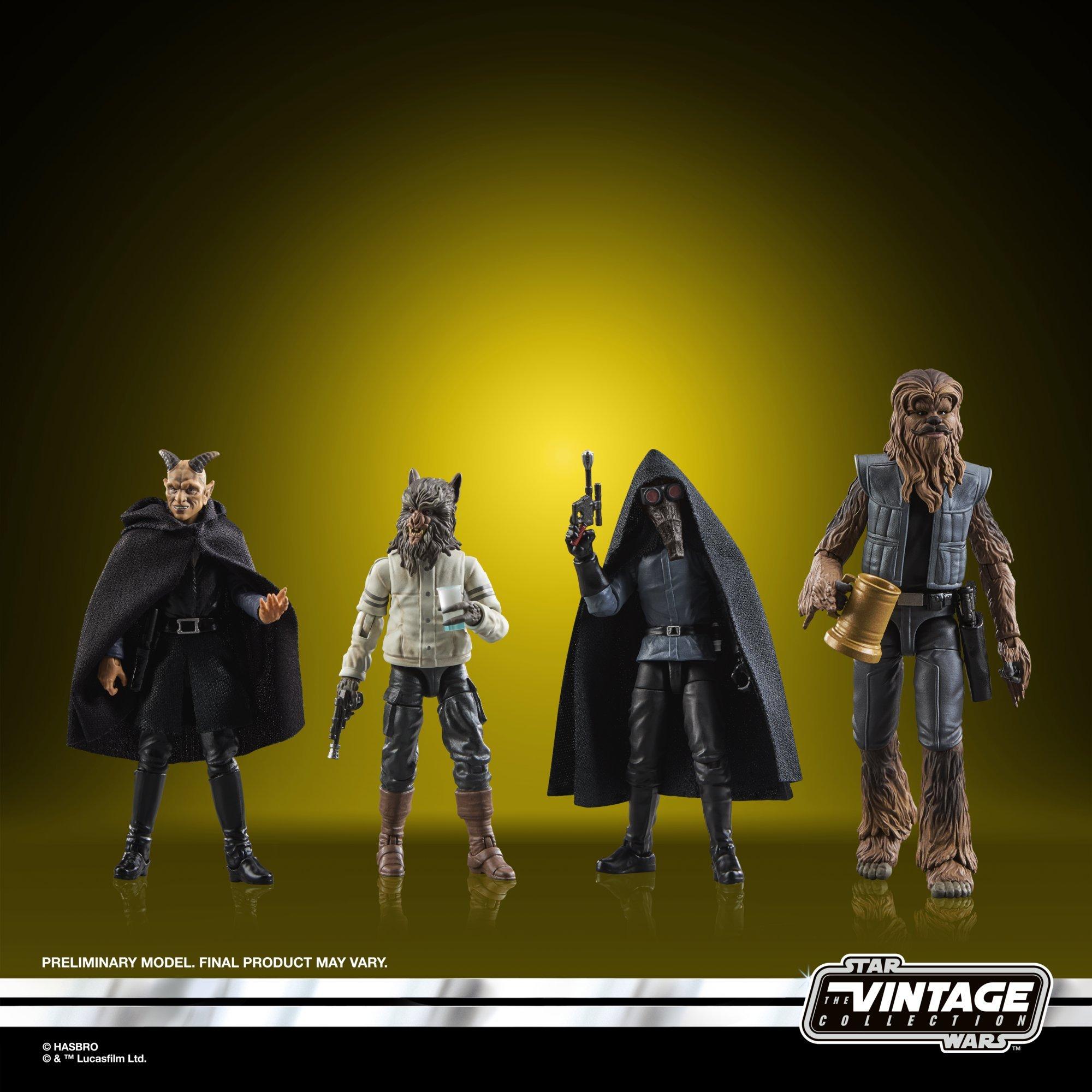 Star Wars Vintage Collection Mos Eisley Set Cantina Alien 4 Pack