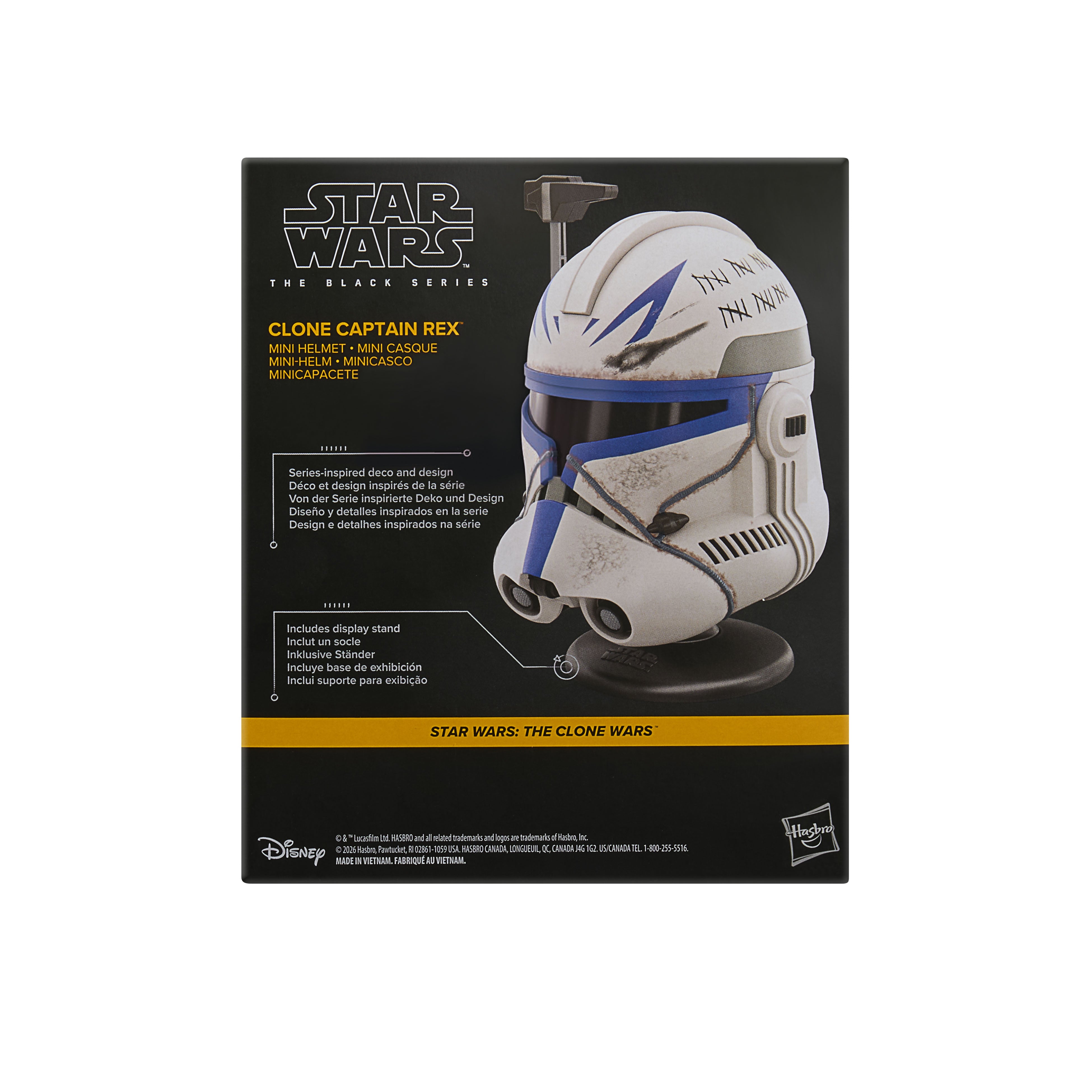 PRE-ORDER Star Wars Black Series Clone Captain Rex Mini Helmet