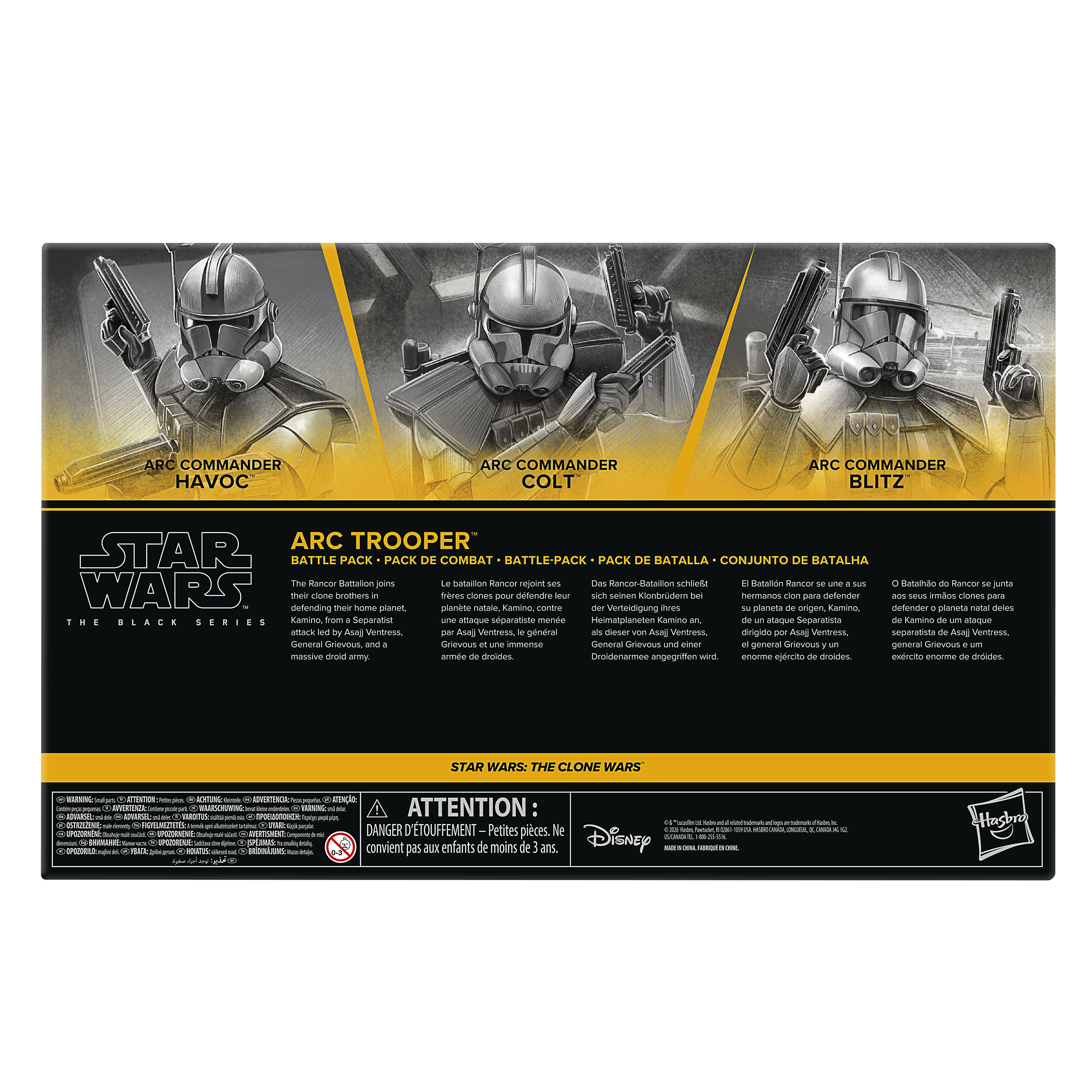 PRE-ORDER Star Wars Black Series (Clone Wars) ARC Trooper Commander Battle Pack - Colt, Havoc & Blitz