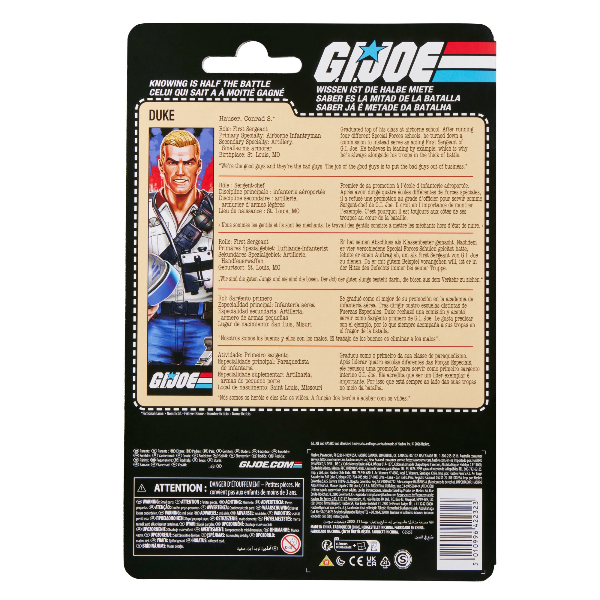 G.I. Joe Classified Series Retro U.S.A. Duke IMPORT STOCK