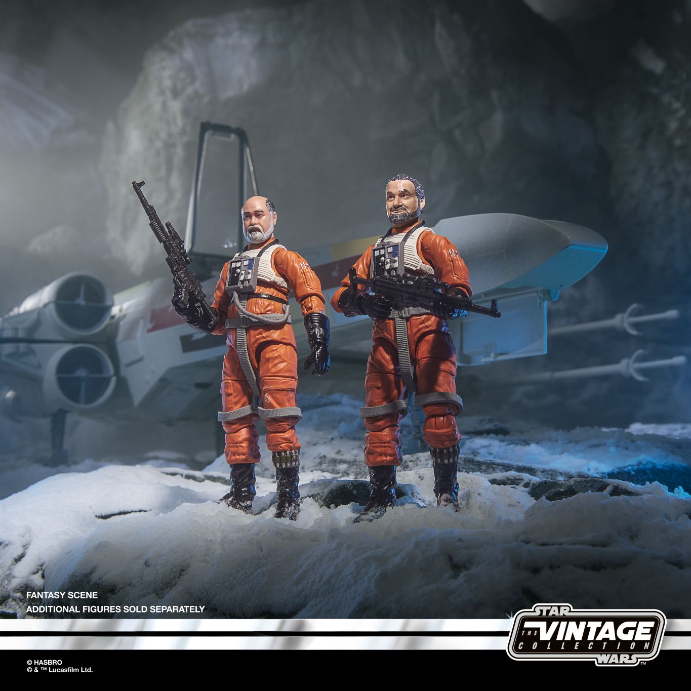 PRE-ORDER Star Wars Vintage Collection (The Mandalorian) 3 Pack - Trapper Wolf, Carson Teva & Frog Lady