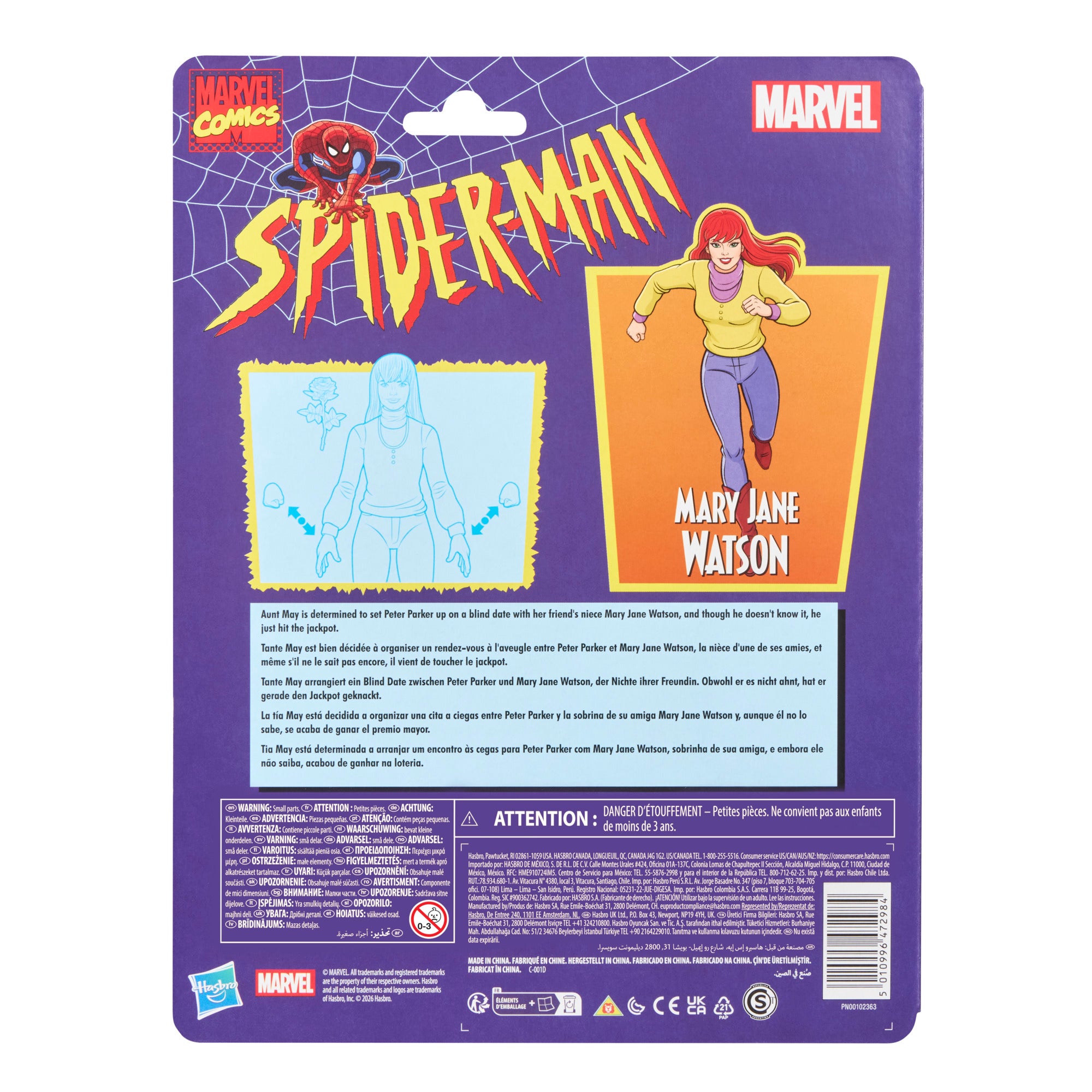 PRE-ORDER Marvel Legends Retro Spider-Man Mary-Jane Watson MAXIMUM 1 PER CUSTOMER