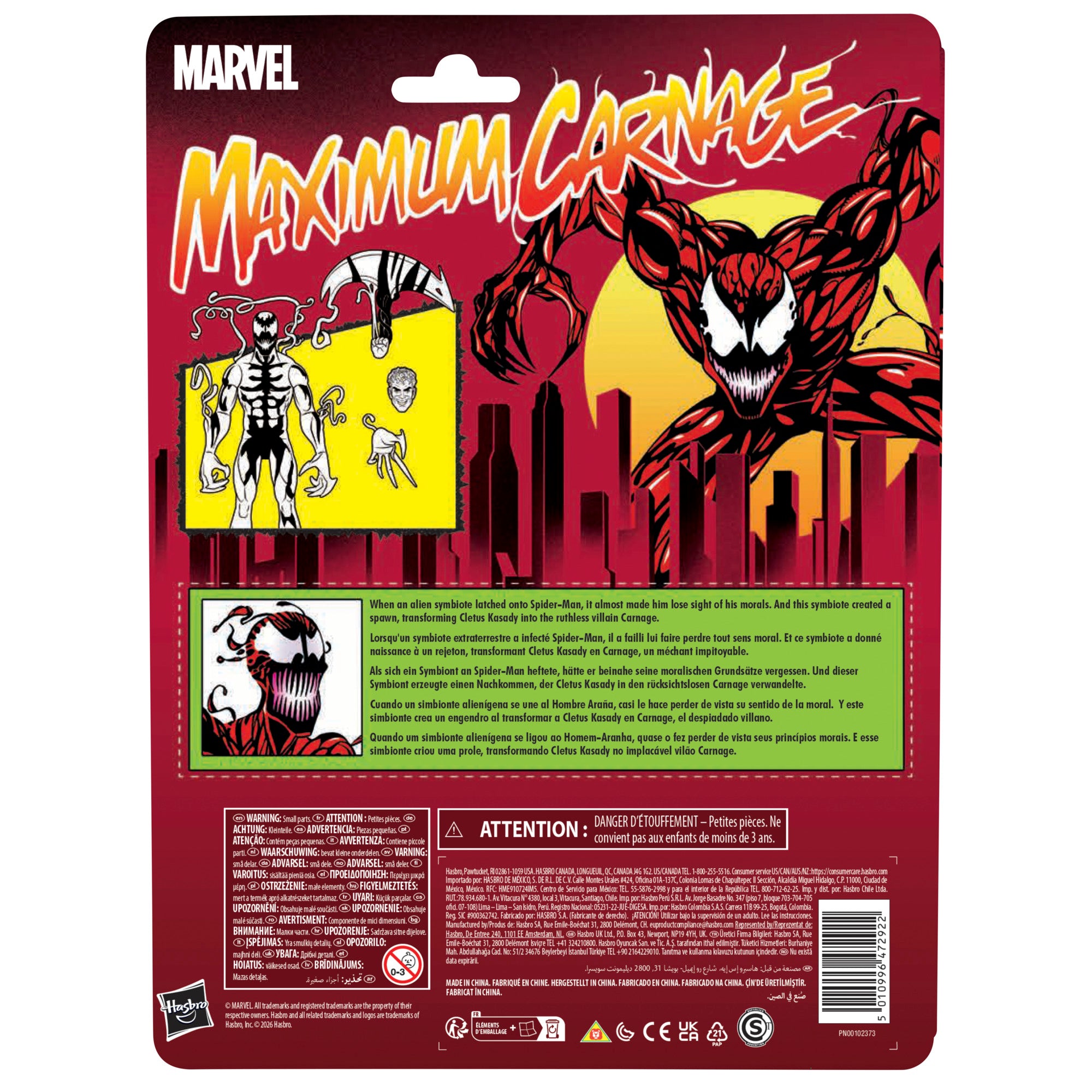 PRE-ORDER Marvel Legends Retro Spider-Man (Maximum Carnage) Carnage MAXIMUM 1 PER CUSTOMER
