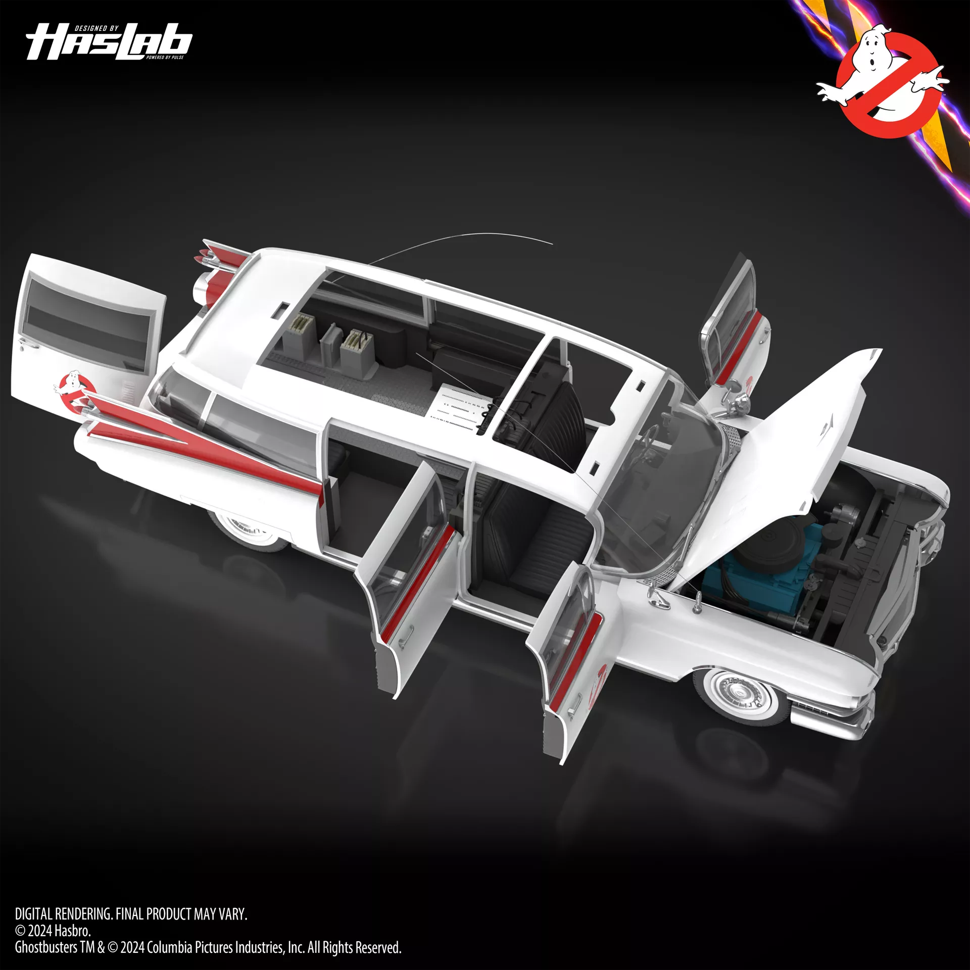 Ghostbusters Haslab Plasmas Series Ecto-1 (Ecto 1A) Deluxe Edition