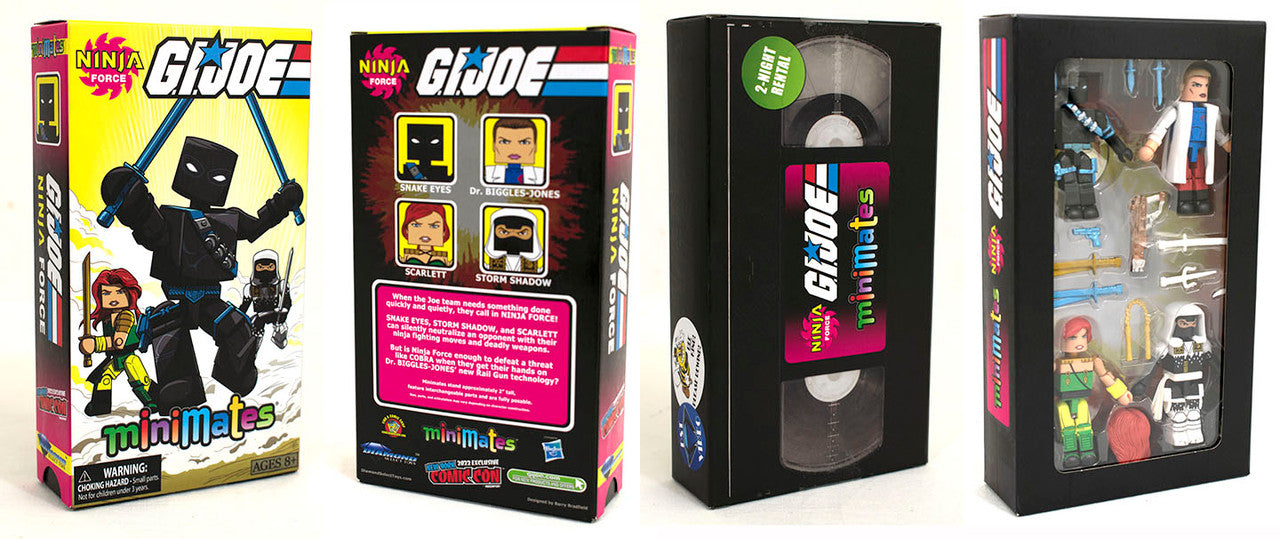 G.I. Joe SDCC 2022 Minimates VHS 4 Pack