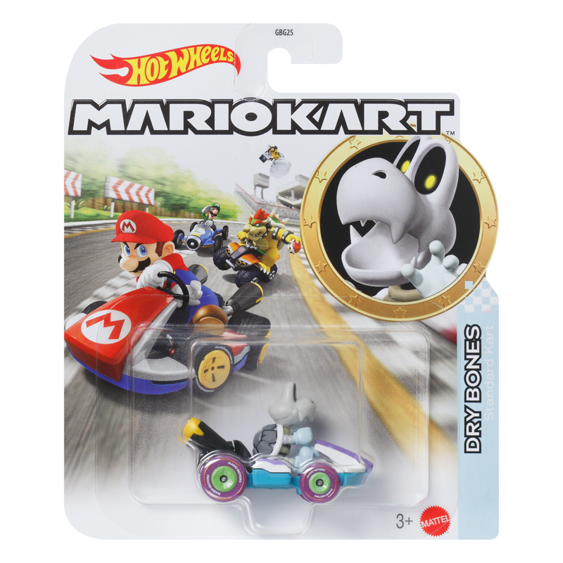 Hot Wheels MarioKart Dry Bones Standard Kart