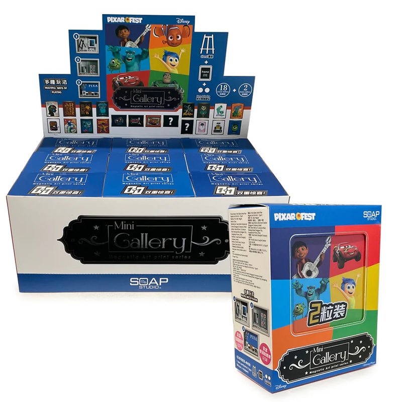 Disney Soap Studios Pixar Magnetic Art Print Vol.1 Sealed Box of 9