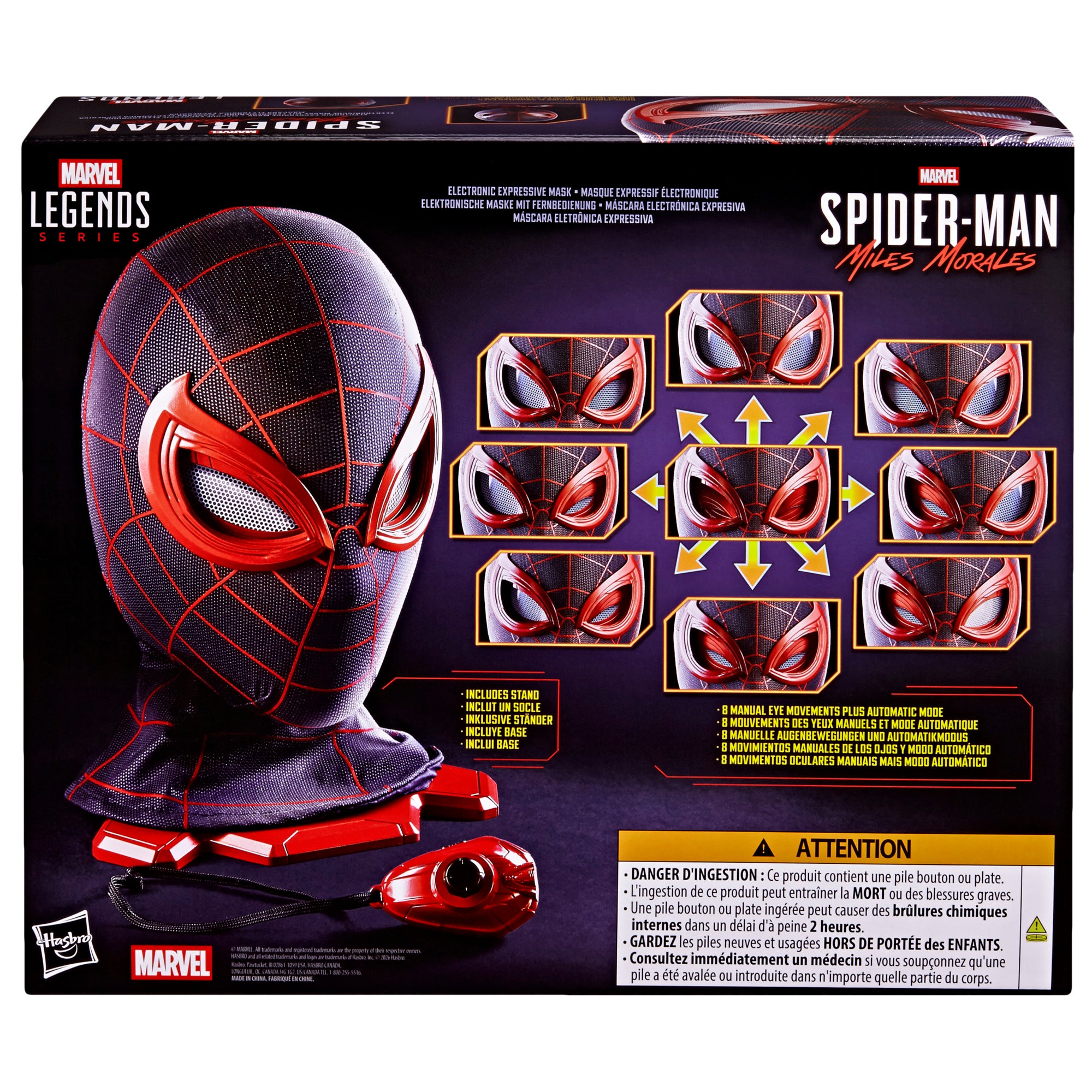 PRE-ORDER Marvel Legends Spider-Man Miles Morales Electronic Expressive Mask