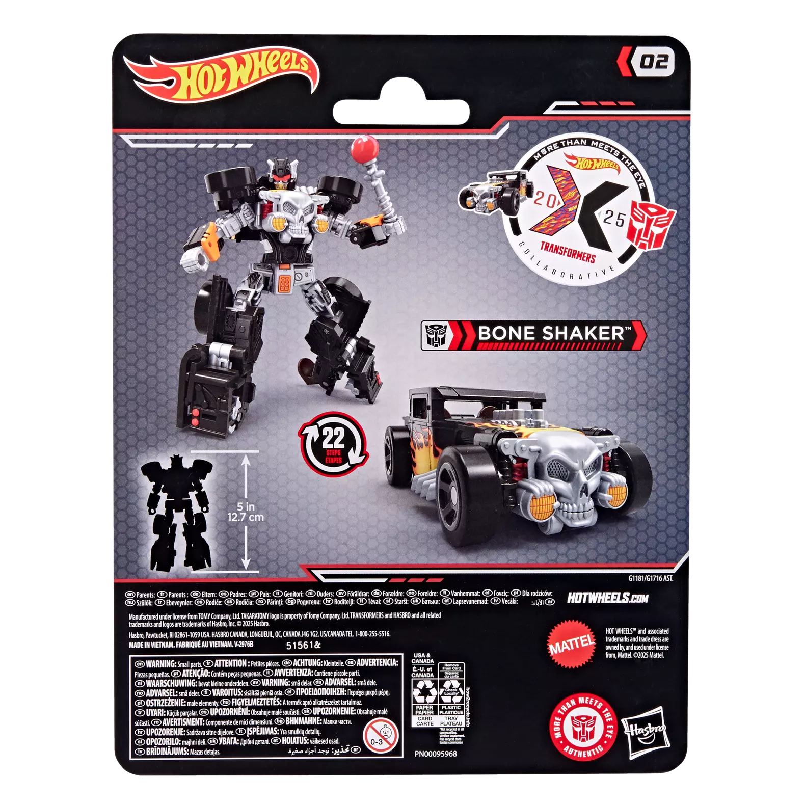 PRE-ORDER Transformers X Hot Wheels Bone Shaker