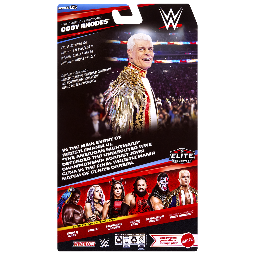 WWE Elite Collection Series 125 "The American Nightmare" Cody Rhodes
