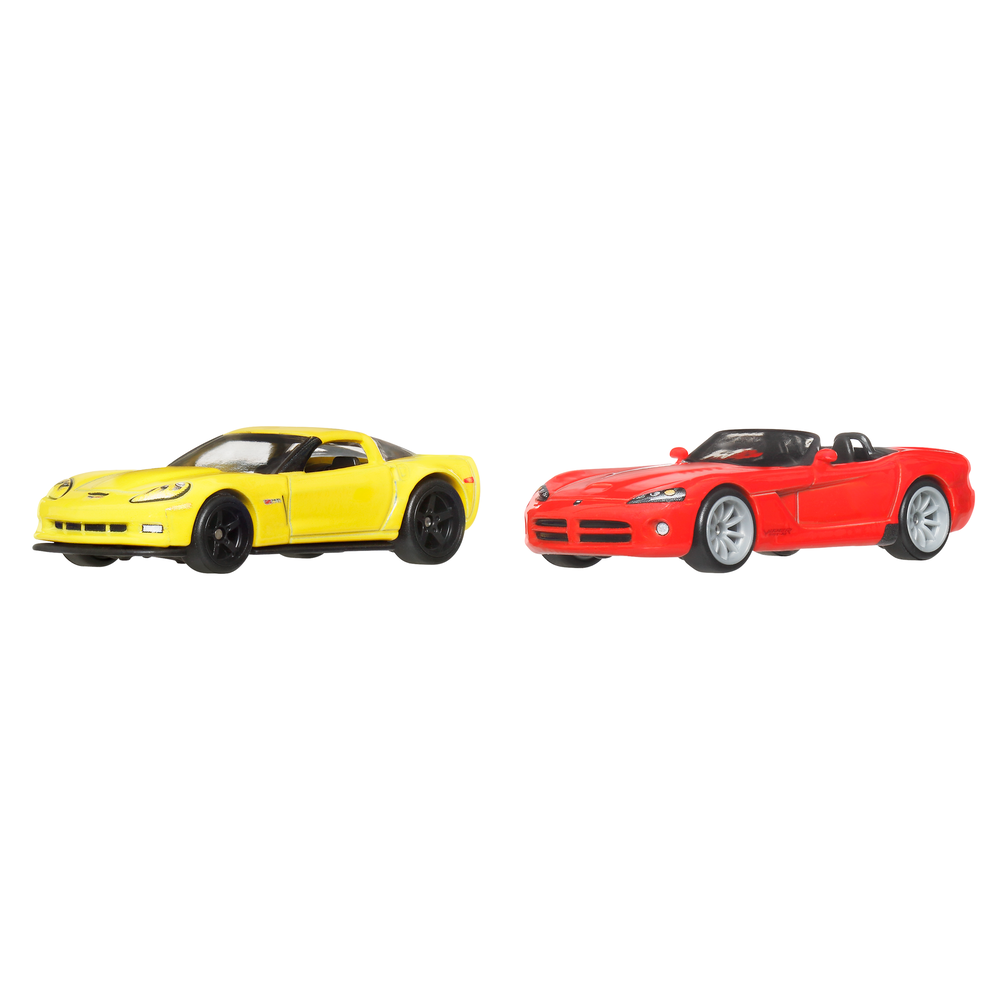 Hot Wheels Premium Car Culture 2012 Corvette Z06 & 2003 Dodge Viper SRT-10