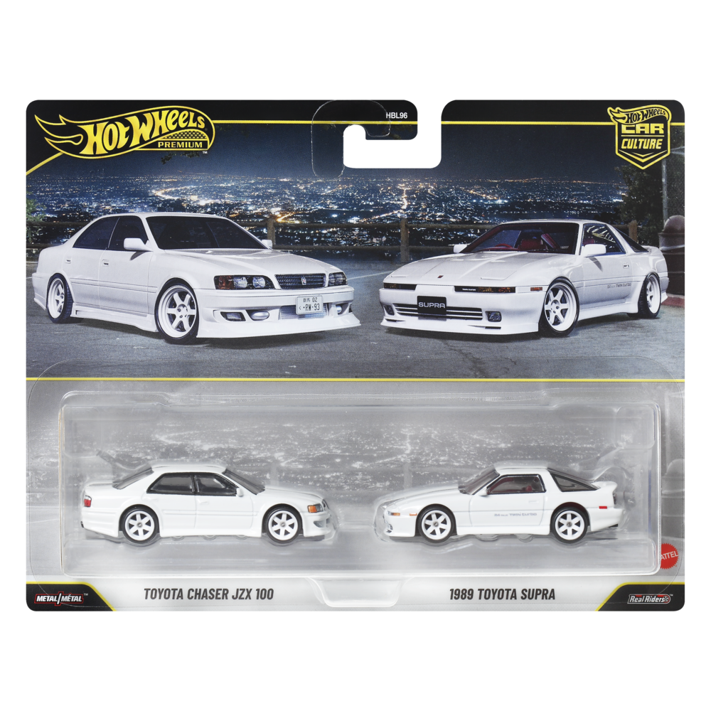 Hot Wheels Premium Car Culture Toyota Chaser JZX 100 & 1989 Toyota Supra