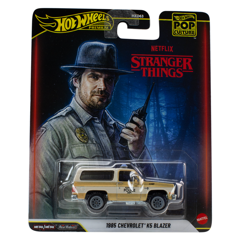 Hot Wheels Premium Pop Culture Stranger Things 1985 Chevrolet K5 Blazer