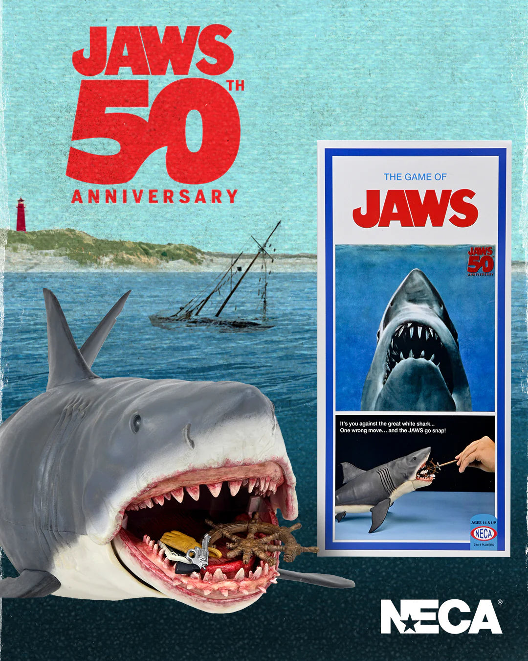 Neca Jaws 50th Anniversary The Game of Jaws
