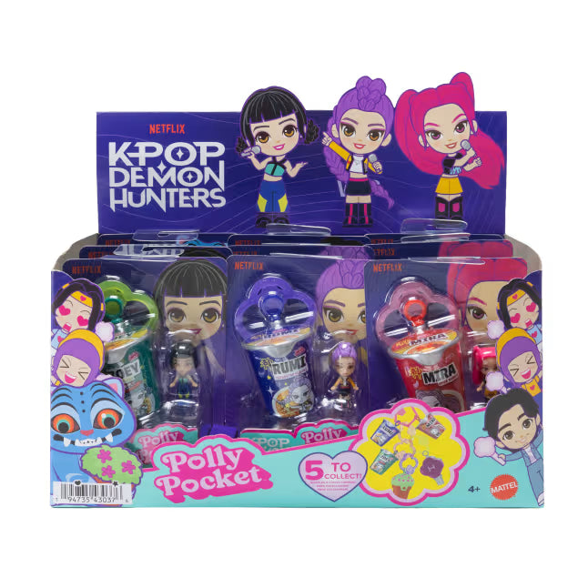 Polly Pocket Kpop Demon Hunters Tiny Capsule Assortment ONE RANDOM FIGURE SUPPLIED