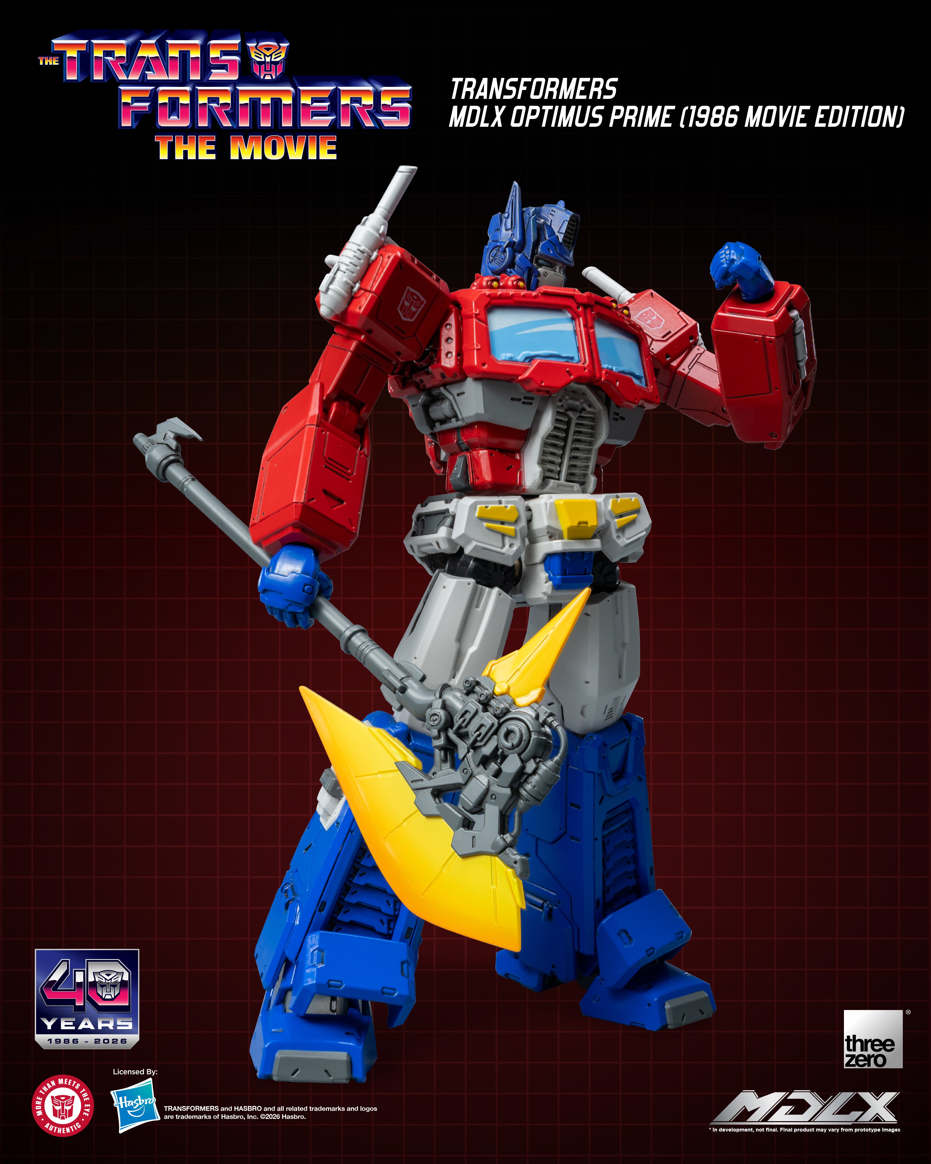 PRE-ORDER THREEZERO Transformers MDLX Optimus Prime (1986 Movie Edition)