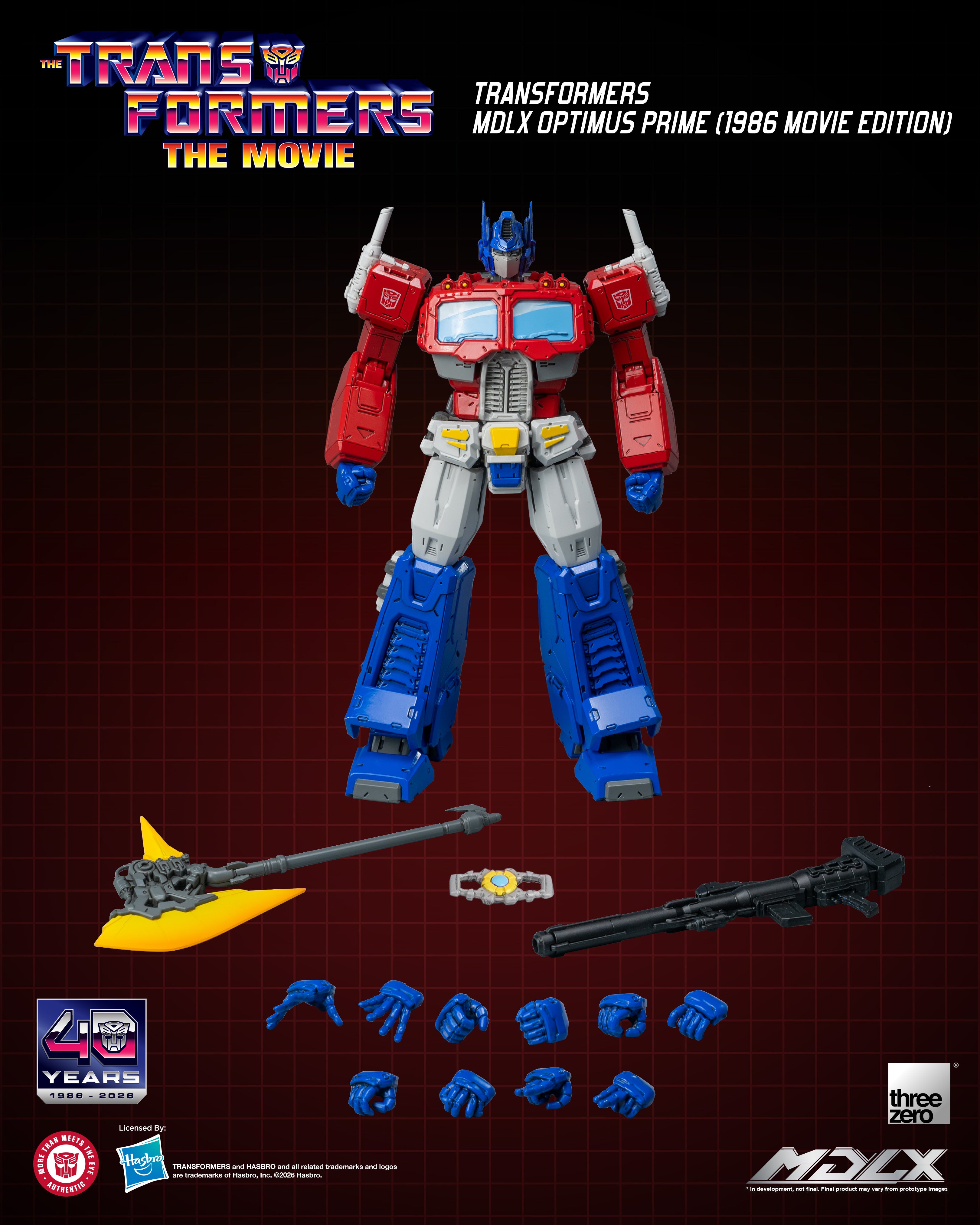 PRE-ORDER THREEZERO Transformers MDLX Optimus Prime (1986 Movie Edition)