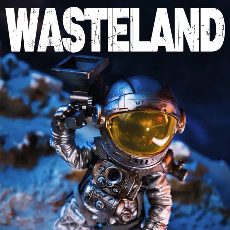 WEARTDOING Wasteland Space Fighter Space Mouse (Silver) 1/12 Scale Action Figure + Bonus Canvas Print