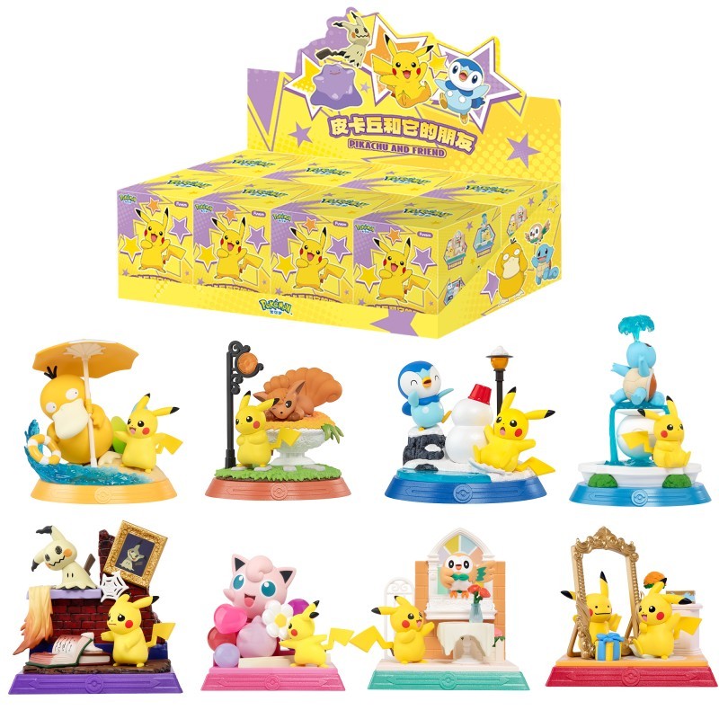 Funism Pokemon Pikachu and Friend Blind Box Figures ONE RANDOM BLIND BOX SUPPLIED