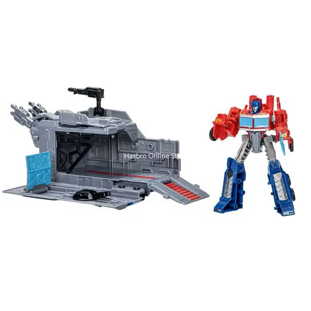 Transformers Earthspark Optimus Prime Battle Base Trailer