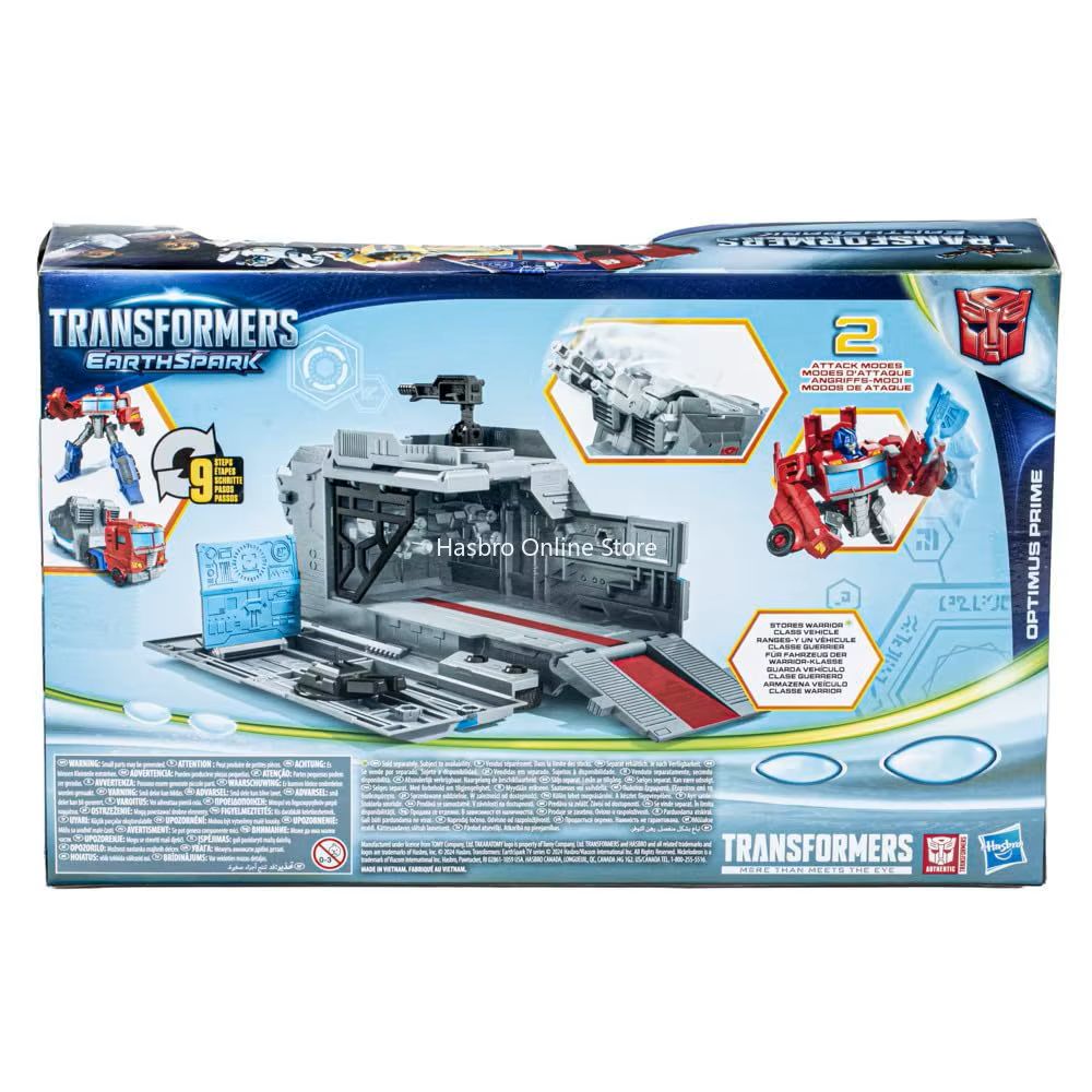 Transformers Earthspark Optimus Prime Battle Base Trailer