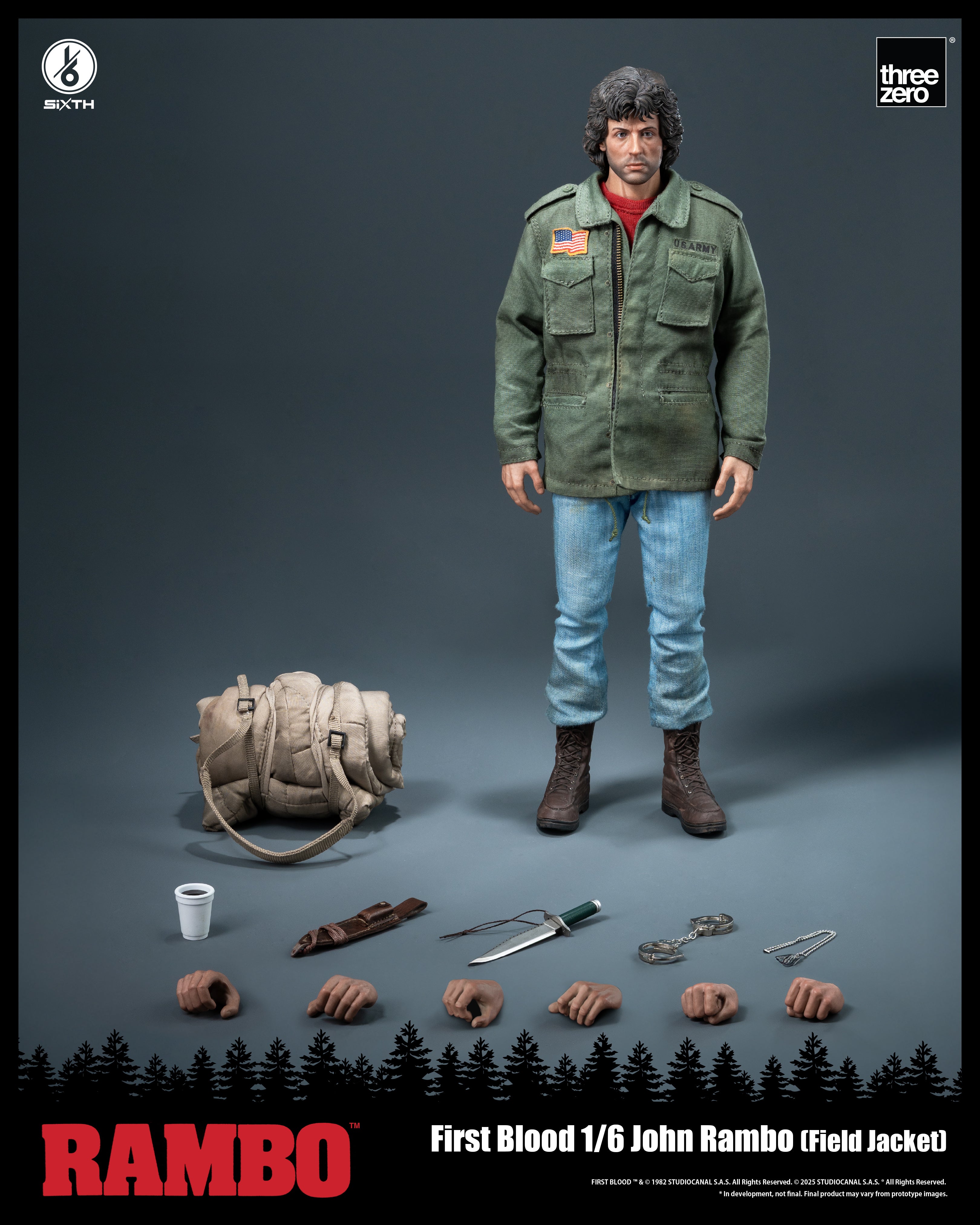 PRE-ORDER THREEZERO Rambo: First Blood - 1/6 John Rambo (Field Jacket)