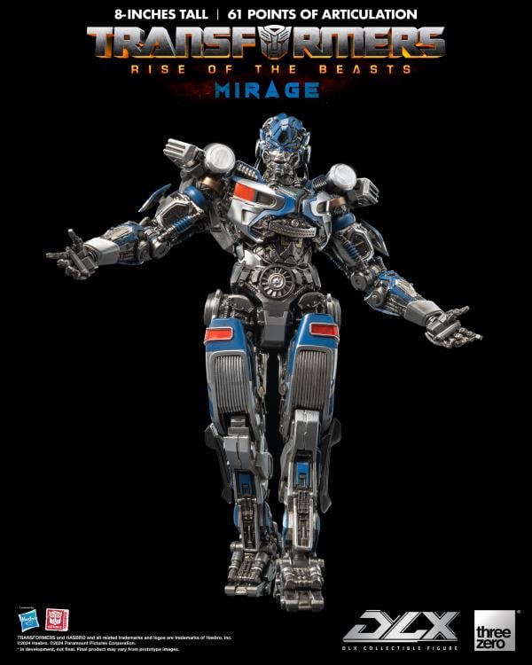Transformers Threezero DLX 8" Rise of the Beasts Mirage Articulated Figure