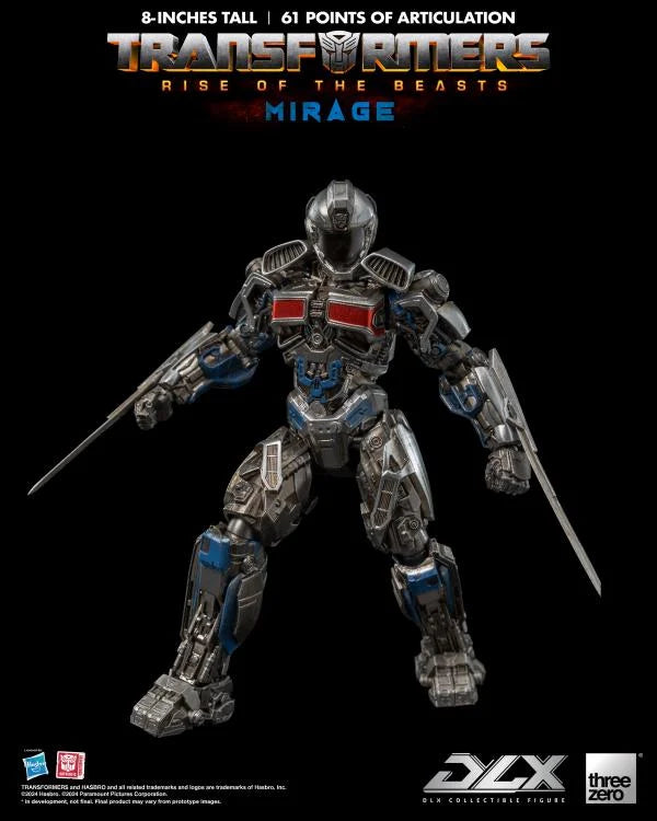 Transformers Threezero DLX 8" Rise of the Beasts Mirage Articulated Figure