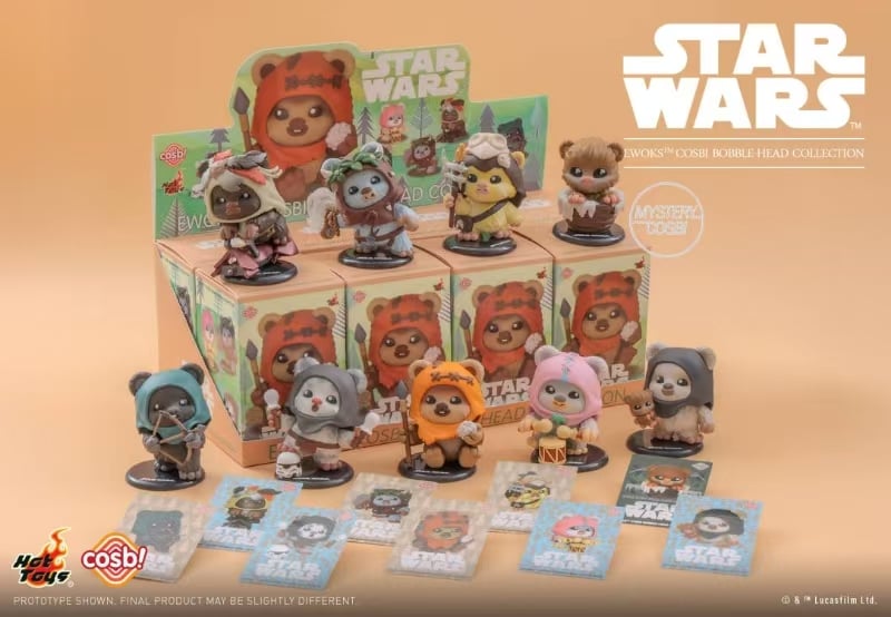 Hot Toys Ewoks Cosbi Bobble Head Collection Blind Box CASE OF 8