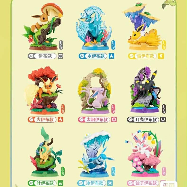 Funism Pokemon Eevee Evolution Collection Blind Box RANDOM SINGLE BLIND BOX