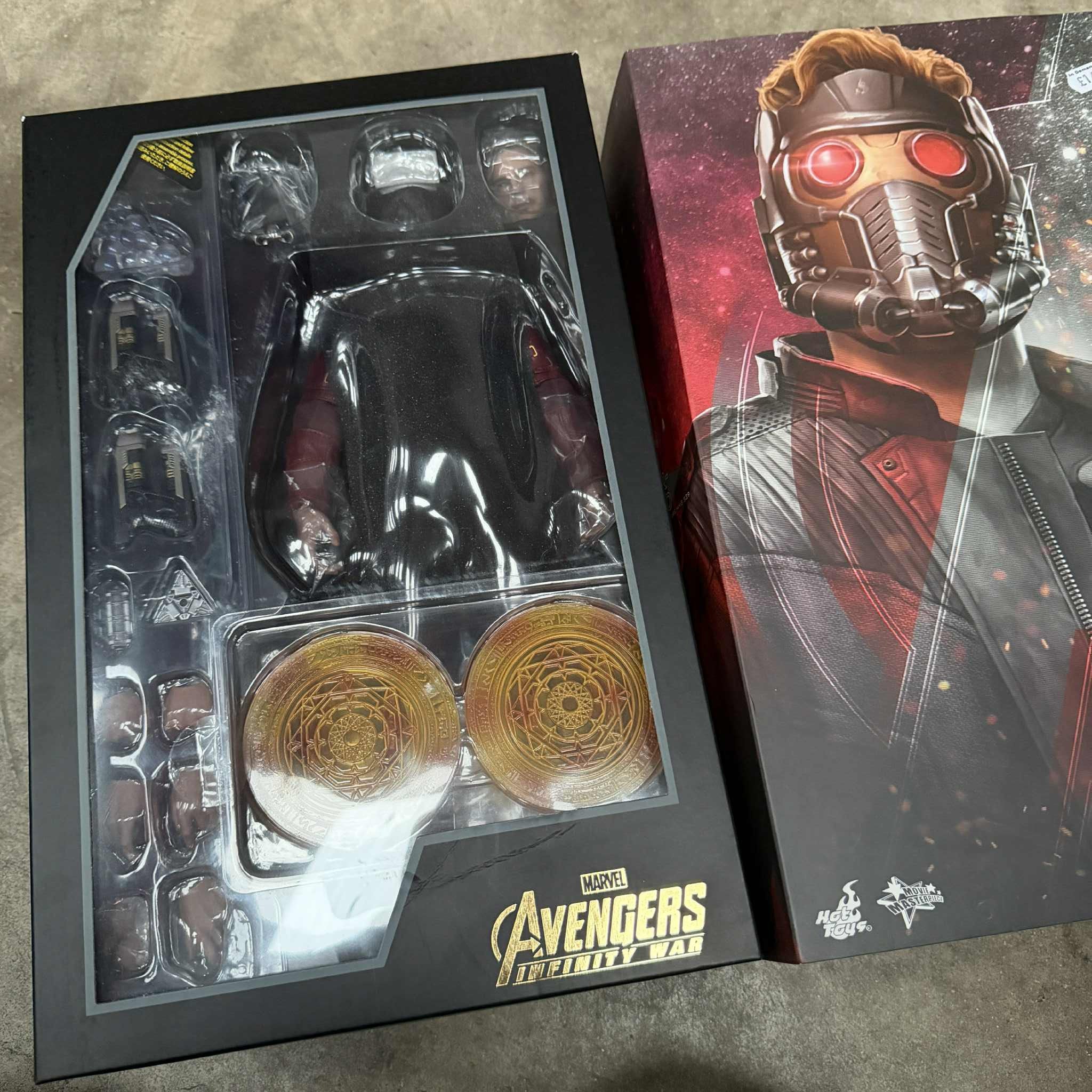 Hot Toys Avengers Infinity War Star Lord 1/6 Scale Figure PRE OWNED