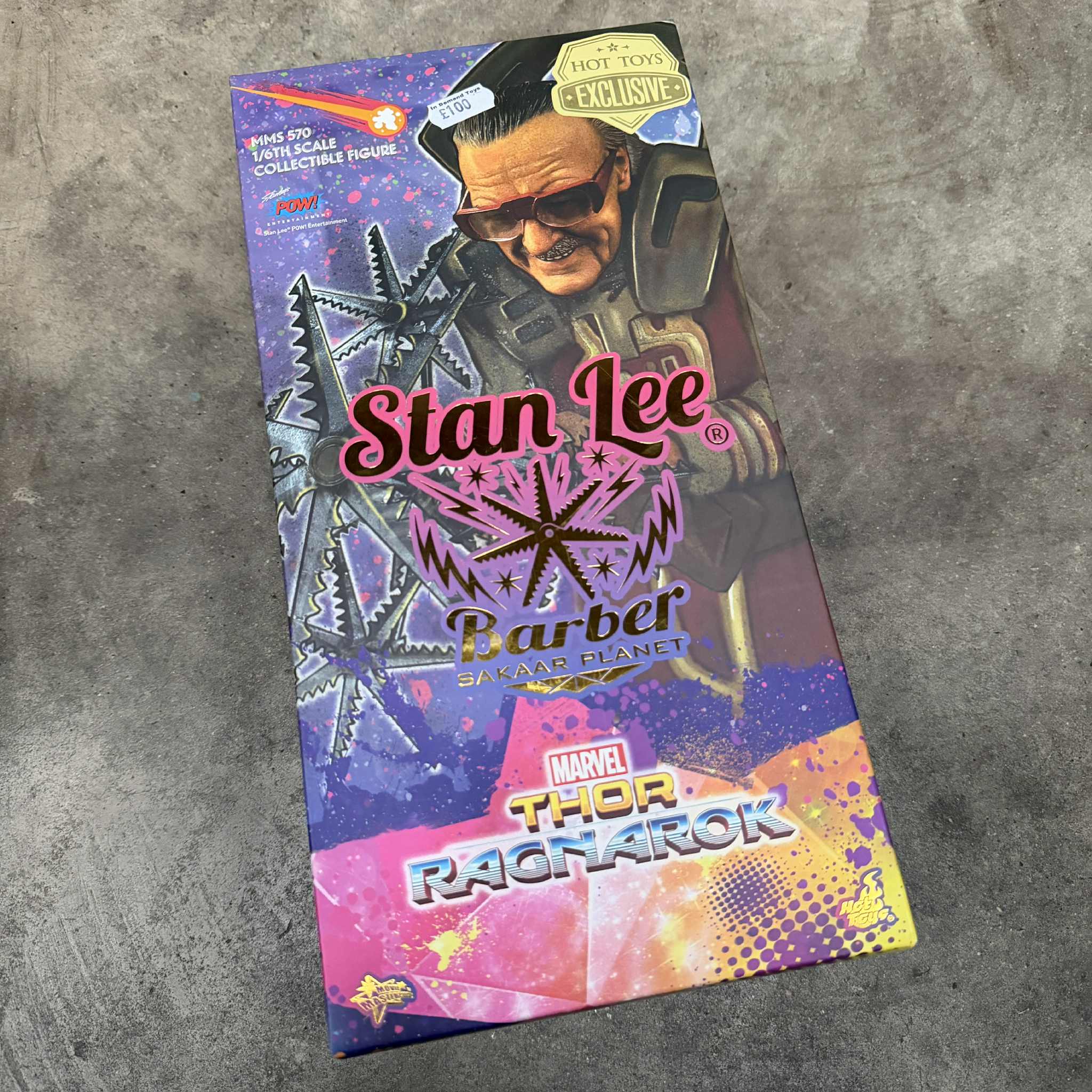 Hot Toys Stan Lee Thor Ragnarok 1/6 Scale Figure PRE OWNED