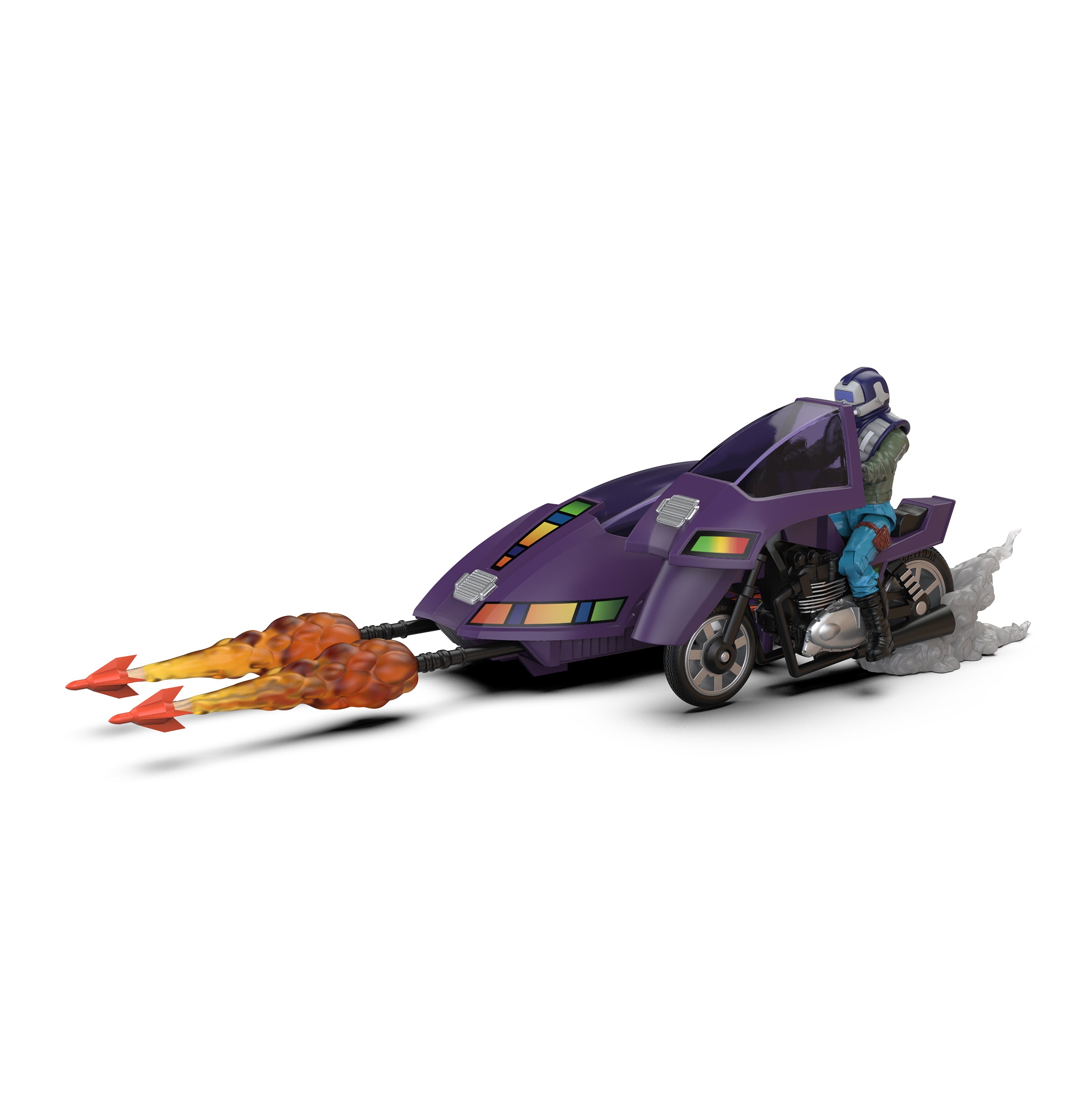 PRE-ORDER M.A.S.K. Loyal Subjects Wave 2 Stealth Submarine Cycle & Sly Rax