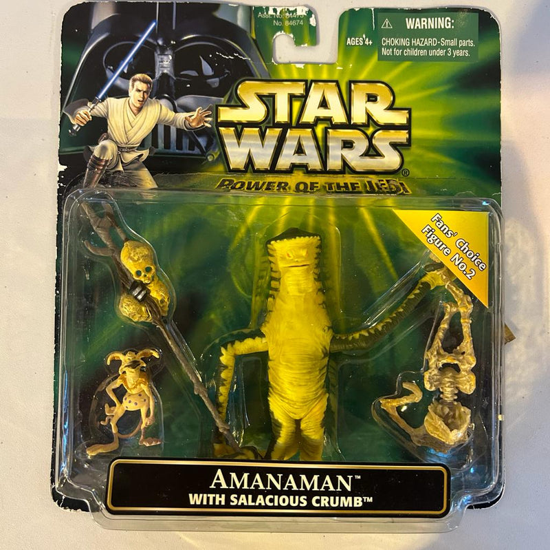 Star Wars Power of the Jedi Amanaman with Salacious Crumb