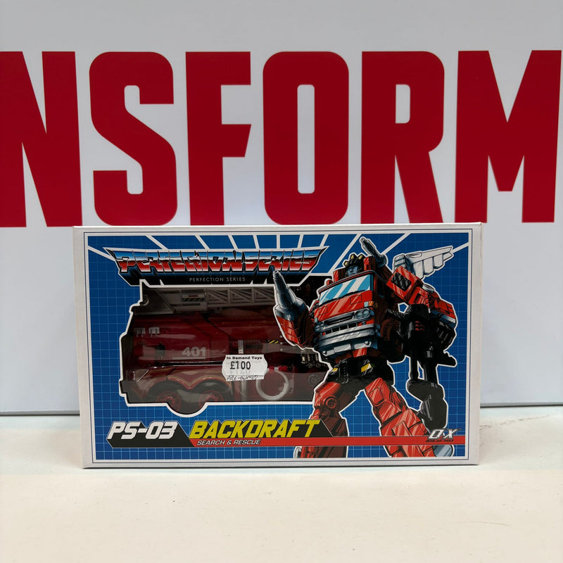 Transformers Perfection Series PS-03 Backdraft PRE-OWNED