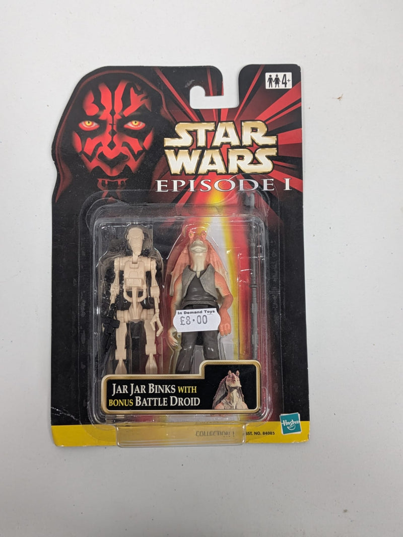 Star Wars Episode 1 Jar Jar Binks with Bonus Battle Droid