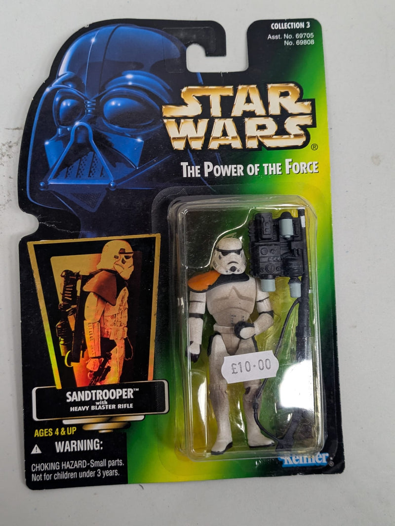 Star Wars The Power Of The Force Sandtrooper with Heavy Blaster Rifle