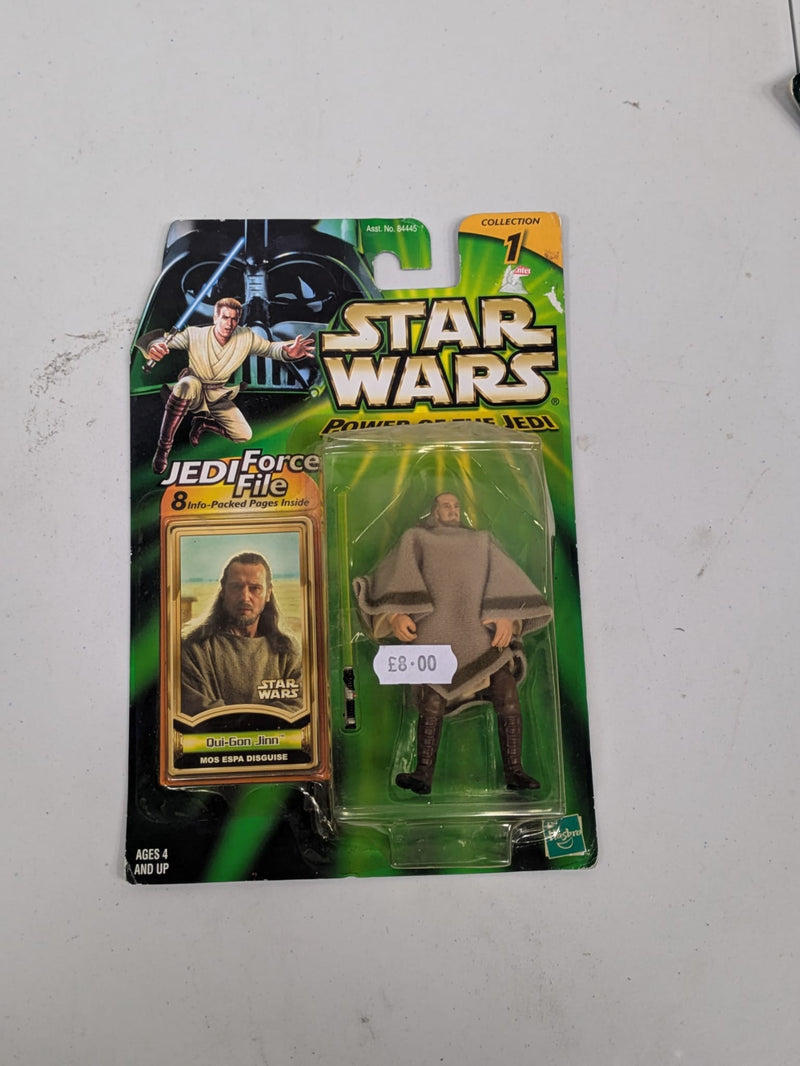 Star Wars Power Of The Jedi Qui-Gon Jinn Mos Espa Disguise Jedi Force File (Collection 1)