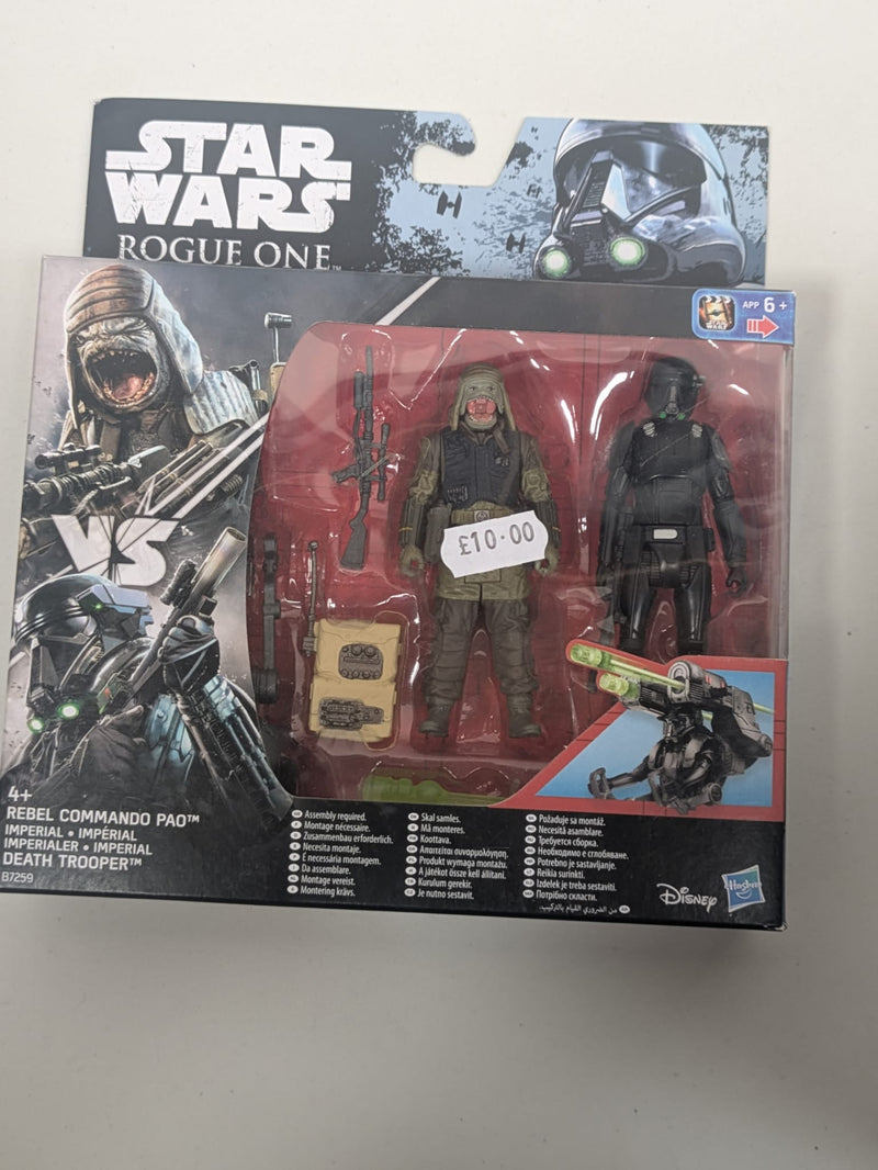 Star Wars Rogue One Rebel Commando Pao and Death Trooper