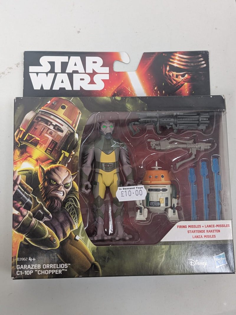 Star Wars The Force Awakens Garazeb Orrelios and C1-10P Chopper