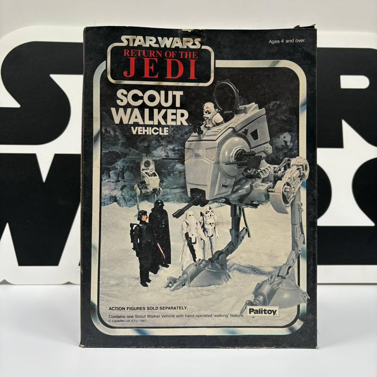 Star Wars Vintage Return Of The Jedi Scout Walker Vehicle BOX ONLY