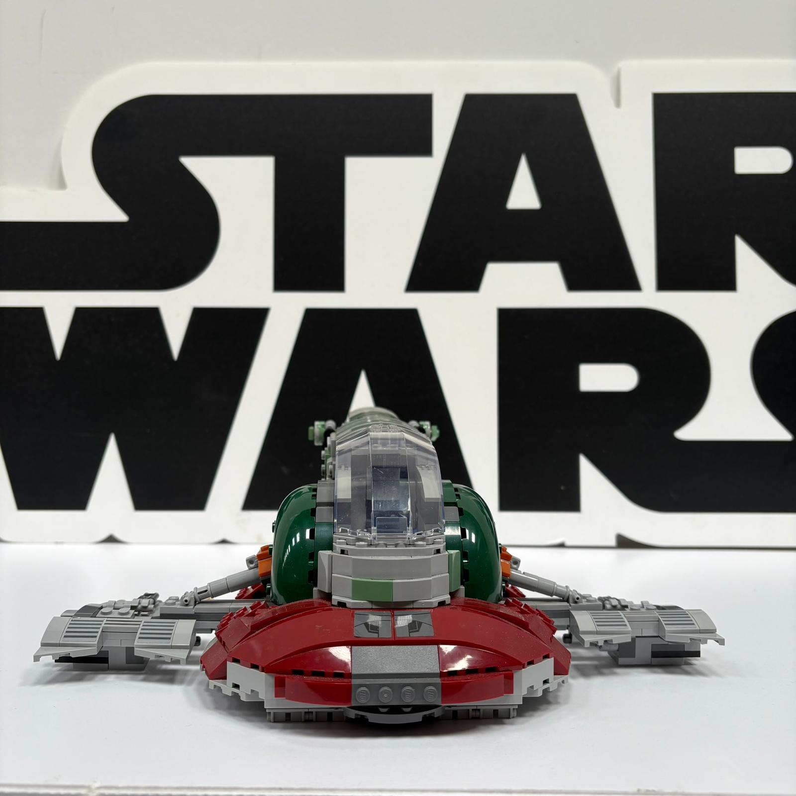 Star Wars Lego Slave 1 20th Anniversary (75243) No Box & Missing Leia